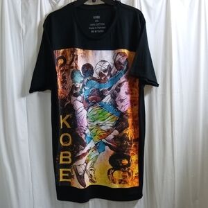 Black and Blue Short Sleeve Graphic Tee